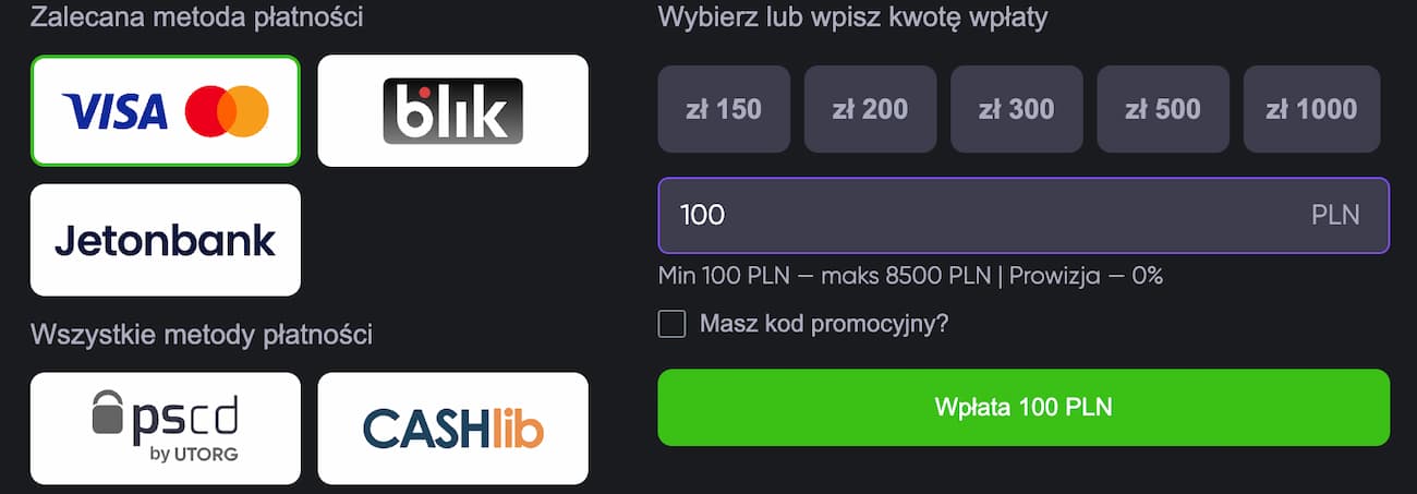 depozyty z mastercard